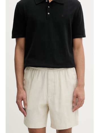 calvin klein σορτς ανδρικά με λινό ολόκληρο το προϊόν 55%