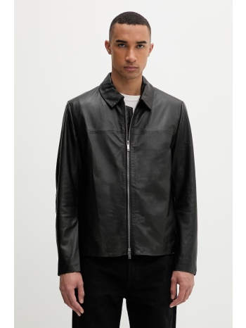 calvin klein μπουφάν ανδρικό δερμάτινο υλικό βάσης 100%