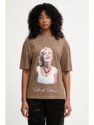guess oversize t-shirt γυναικείο βαμβακερό marilyn monroe ολόκληρο το προϊόν: 100% βαμβάκι