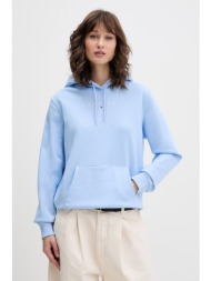 tommy jeans μπλούζα με κουκούλα γυναικεία βαμβακερή με ελαστάνη ολόκληρο το προϊόν: 80% βαμβάκι 20% 