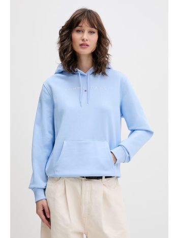 tommy jeans μπλούζα με κουκούλα γυναικεία βαμβακερή με