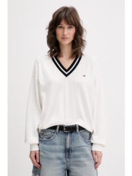 tommy jeans πουλόβερ γυναικείο βαμβακερό ολόκληρο το προϊόν: 100% βαμβάκι