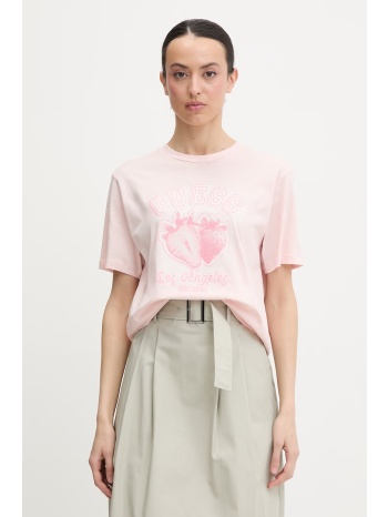 guess t-shirt γυναικείο βαμβακερό rin ολόκληρο το προϊόν