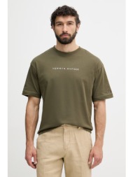 tommy hilfiger t-shirt ανδρικό βαμβακερό ολόκληρο το προϊόν: 100% βαμβάκι