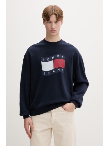 tommy jeans μπλούζα ανδρική βαμβακερή ολόκληρο το προϊόν