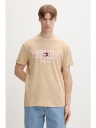 tommy jeans t-shirt ανδρικό βαμβακερό ολόκληρο το προϊόν: 100% βαμβάκι