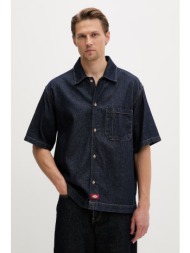 dickies πουκάμισο ανδρικό ντένιμ ολόκληρο το προϊόν: 100% βαμβάκι