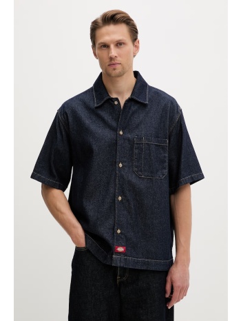 dickies πουκάμισο ανδρικό ντένιμ ολόκληρο το προϊόν 100%