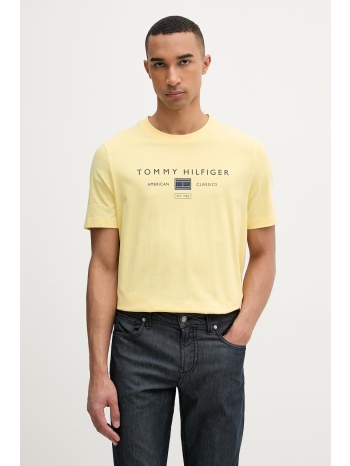 tommy hilfiger t-shirt ανδρικό βαμβακερό ολόκληρο το