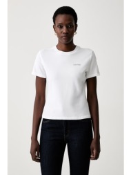 calvin klein t-shirt γυναικείο βαμβακερό με ελαστάν ολόκληρο το προϊόν: 95% βαμβάκι 5% ελαστάν
