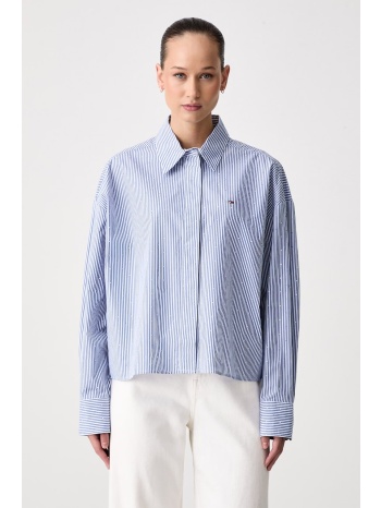 tommy jeans πουκάμισο γυναικείο βαμβακερό ολόκληρο το