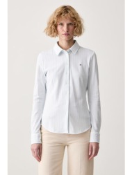 tommy hilfiger πουκάμισο γυναικείο βαμβακερό με ελαστάν ολόκληρο το προϊόν: 96% βαμβάκι 4% ελαστάν