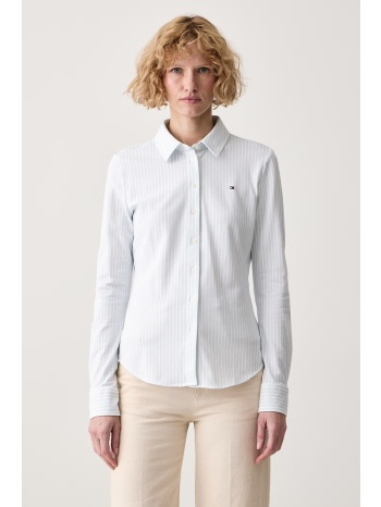tommy hilfiger πουκάμισο γυναικείο βαμβακερό με ελαστάν