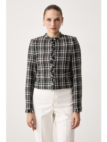 twinset σακάκι γυναικείο με βαμβάκι κύριο υλικό 70%