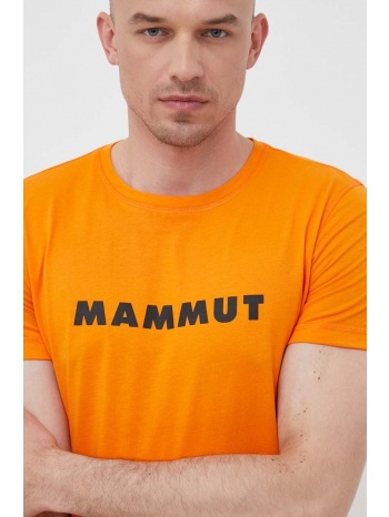 αθλητικό μπλουζάκι mammut core logo χρώμα πορτοκαλί 50%