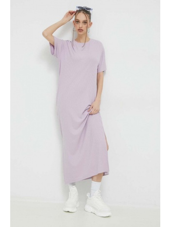 φόρεμα fila χρώμα μοβ 95% βισκόζη, 5% σπαντέξ