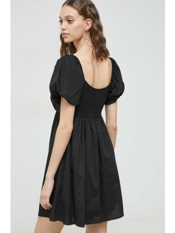 φόρεμα hollister co. χρώμα μαύρο κύριο υλικό 60% βαμβάκι