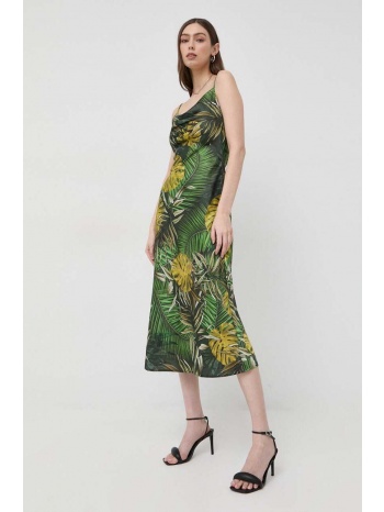 φόρεμα guess χρώμα πράσινο 100% πολυεστέρας
