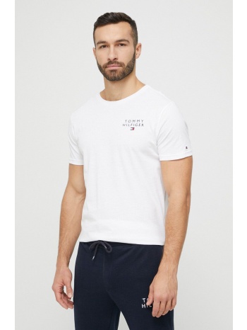 βαμβακερό μπλουζάκι tommy hilfiger χρώμα άσπρο 100% βαμβάκι