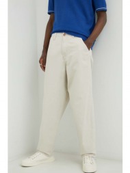 παντελόνι wrangler casey jones chino χρώμα: μπεζ 100% βαμβάκι