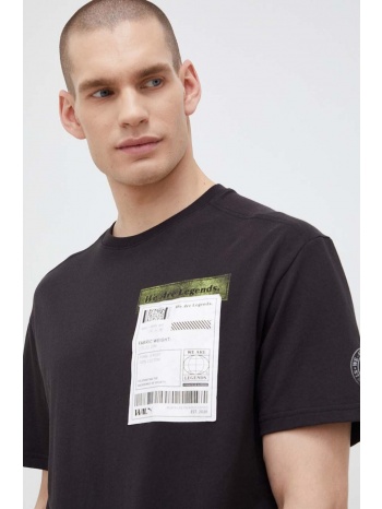 βαμβακερό μπλουζάκι puma χρώμα μαύρο κύριο υλικό 100%