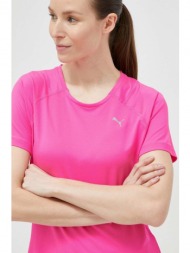 μπλουζάκι για τρέξιμο puma cloudspun χρώμα: ροζ 94% πολυεστέρας, 6% σπαντέξ