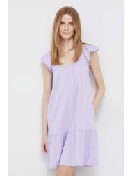 φόρεμα gap χρώμα: μοβ 60% βαμβάκι, 40% ρεγιόν