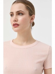 μπλουζάκι guess χρώμα: ροζ 97% πολυεστέρας, 3% σπαντέξ