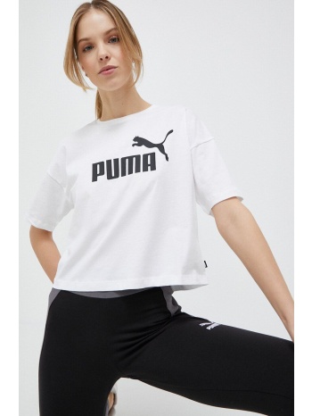μπλουζάκι puma χρώμα άσπρο υλικό 1 100% βαμβάκιυλικό 2