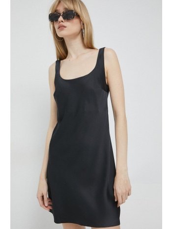 φόρεμα abercrombie & fitch χρώμα μαύρο 56% πολυεστέρας
