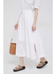φούστα dkny χρώμα: άσπρο κύριο υλικό: 69% βαμβάκι, 27% νάιλον, 4% σπαντέξ
φόδρα: 100% βαμβάκι