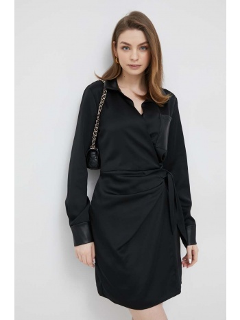 φόρεμα dkny χρώμα μαύρο υλικό 1 100% πολυεστέραςυλικό 2