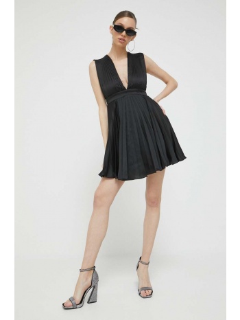 φόρεμα abercrombie & fitch χρώμα μαύρο 100% πολυεστέρας