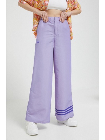 παντελόνι adidas originals χρώμα μοβ 51% πολυαμίδη, 49%