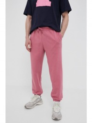 παντελόνι φόρμας adidas χρώμα: ροζ 80% βαμβάκι, 20% ανακυκλωμένος πολυεστέρας