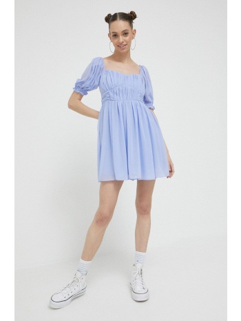 φόρεμα abercrombie & fitch χρώμα μοβ κύριο υλικό 100%