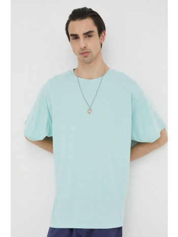 βαμβακερό μπλουζάκι levi`s χρώμα τιρκουάζ 100% βαμβάκι