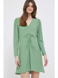 φόρεμα united colors of benetton χρώμα: πράσινο 100% βισκόζη