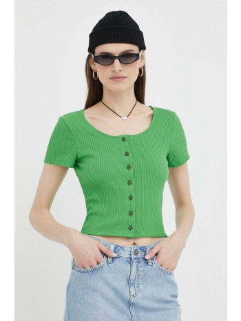μπλουζάκι levi`s χρώμα πράσινο 40% βαμβάκι, 40% modal, 17%
