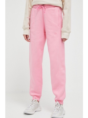 παντελόνι φόρμας adidas χρώμα ροζ κύριο υλικό 80%