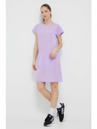 φόρεμα helly hansen χρώμα: μοβ 86% ανακυκλωμένος πολυεστέρας, 14% σπαντέξ