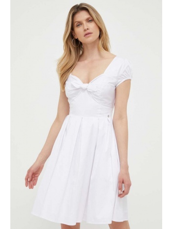 φόρεμα guess χρώμα άσπρο κύριο υλικό 97% βαμβάκι, 3%
