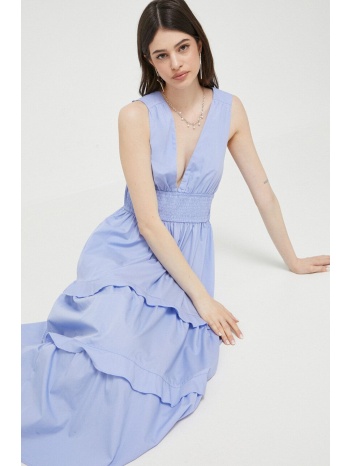 φόρεμα abercrombie & fitch χρώμα μοβ κύριο υλικό 60%