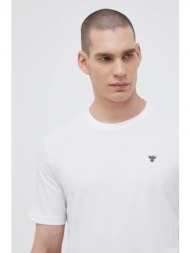 βαμβακερό μπλουζάκι hummel χρώμα: άσπρο 100% βαμβάκι