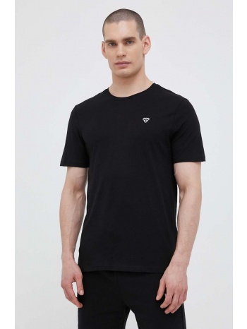 βαμβακερό μπλουζάκι hummel χρώμα μαύρο 100% βαμβάκι