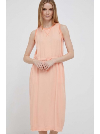 φόρεμα deha χρώμα πορτοκαλί κύριο υλικό 100%