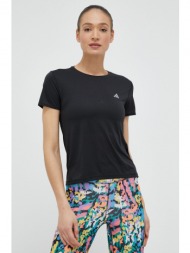 μπλουζάκι για τρέξιμο adidas performance x-city χρώμα: μαύρο 100% ανακυκλωμένος πολυεστέρας