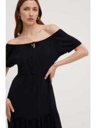 φόρεμα answear lab χρώμα: μαύρο 100% βισκόζη