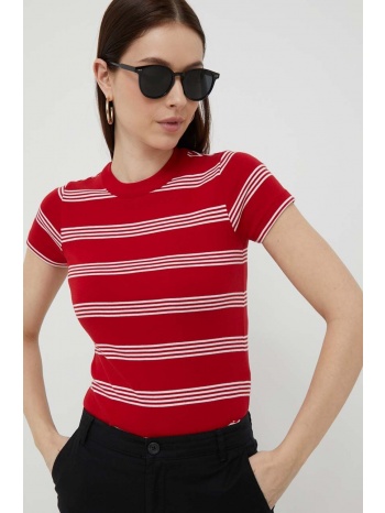 βαμβακερό μπλουζάκι polo ralph lauren χρώμα κόκκινο 100%