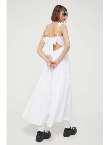 φόρεμα abercrombie & fitch χρώμα άσπρο κύριο υλικό 60%
